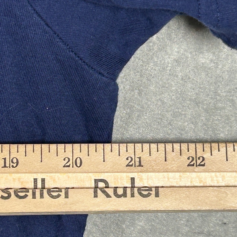 Ralph Lauren T-Shirt Mens M Navy Blue Graphic Polo Jeans Co Anchor 67 NYC - Picture 5 of 7